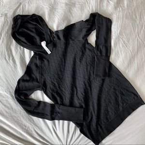 Lululemon Black Long Sleeve Hoodie Shirt, Sz. 8